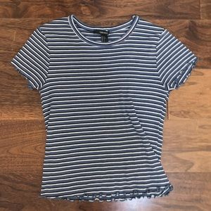 Striped Forever 21 Crop Top